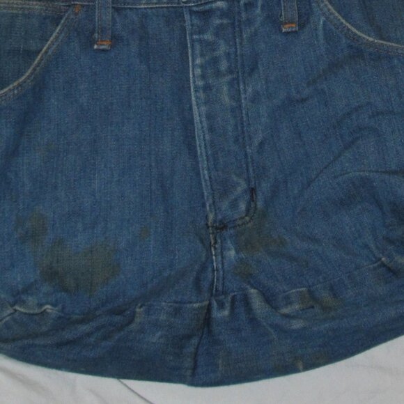 Vintage Wrangler No Fault Jean Denim Shoulder Bag Purse Handmade Tote Indie Boho - Picture 4 of 6